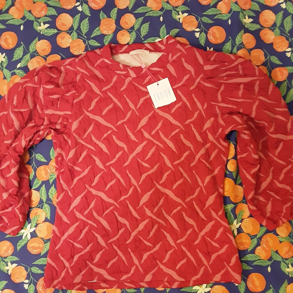 SAVIDA WOMENS LONG SLEEVE SHIRT SIZE LARGE BRAND NEW
